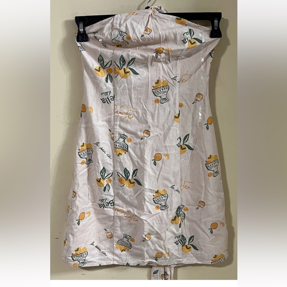 NWT Wild Fable Knotted Y-Neck Linen Mini A-Line Dress, Women, XXS, Pink…#889